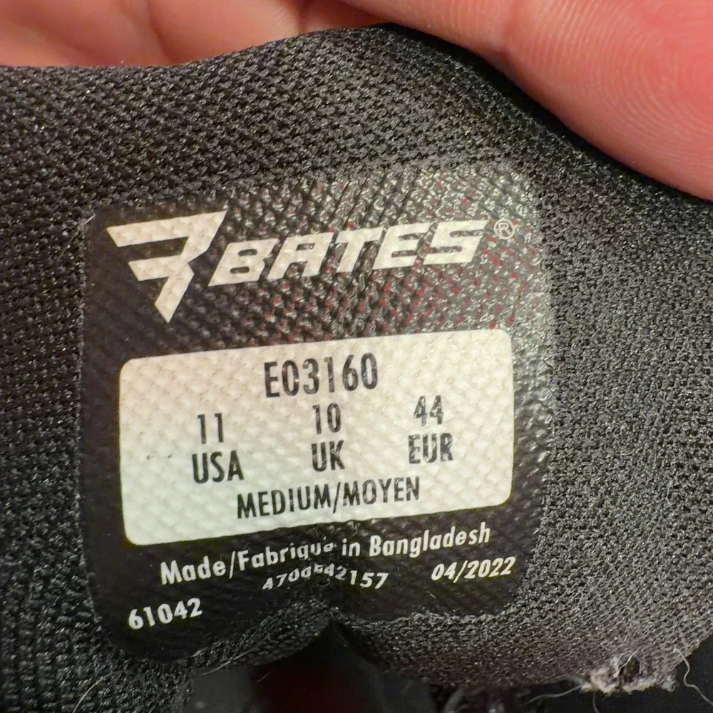 Bates Tactical Sport 2 Mid E03160 Boots Men US 11M Black Leather Combat Military